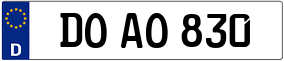 Trailer License Plate